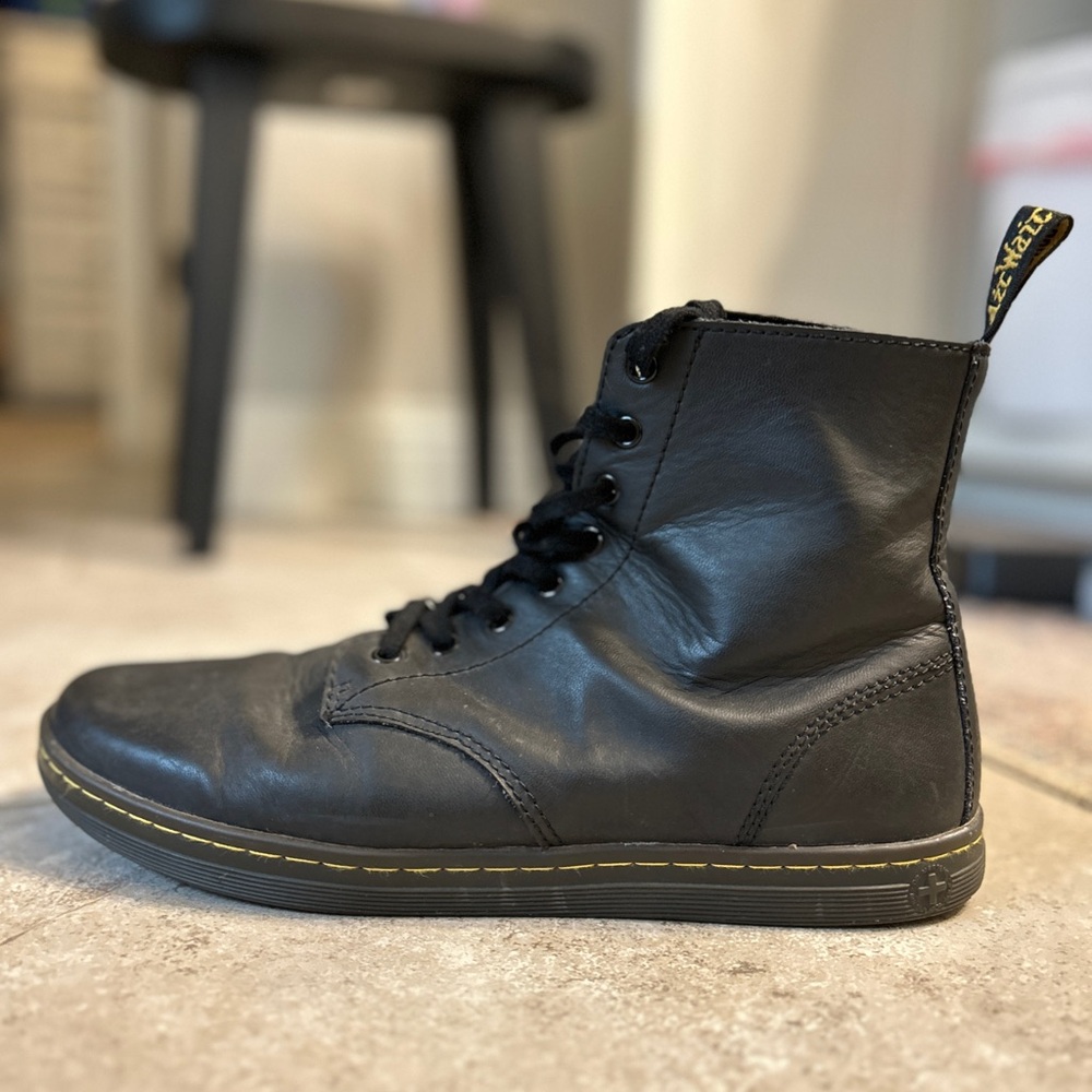 Dr. Martens Tobias Black Leather Boots